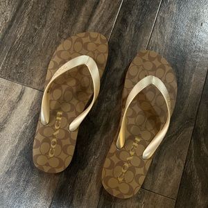 Coach flip flops